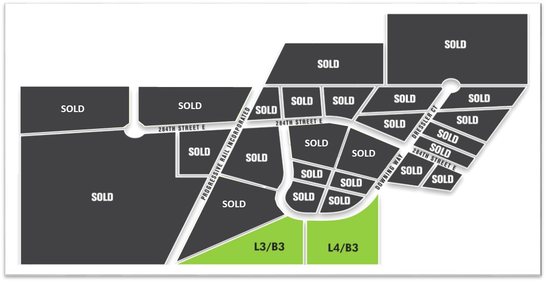 rail served industrial lots